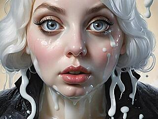 the art of face painting with 100 ai facials 😏