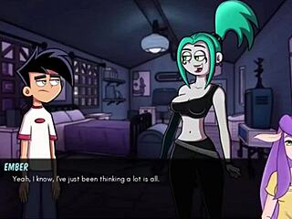 Danny Phantom and Amity Park in a steamy encounter