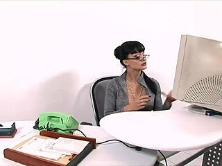 Office secretary milf gets her ass pounded in the office