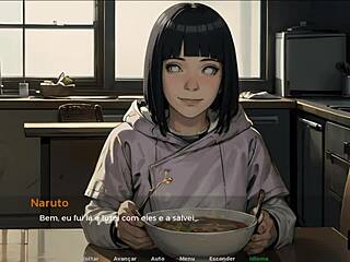 Hinata's amazing oral skills in anime parody