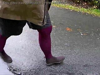 Stockings in outdoor setting