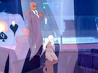 Asuna versus Karin in seductive MMD showdown