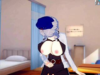 Enjoy the 3dcg animation of Eirin Yagokoro's big tits in this hentai game