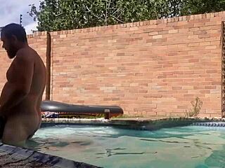 Swimming Pool Fuck with Amateur Big Ass Couple