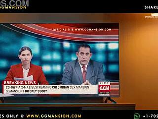 Latina brunette babes submit to big ass lesbian play