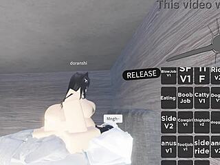 Steamy Roblox condo lesbian action featuring Yuki & Dora