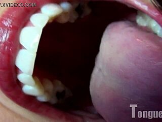 Franceska Explores Tongue Fetish in French Style