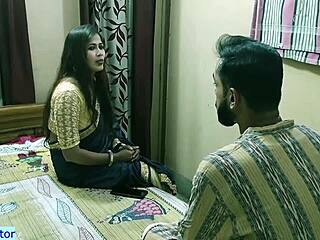 Indian web series sex scene featuring a stunning Bengali bhabhi and her loan agent