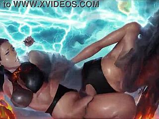 I created ai tribbing video with dani daniels and celeste star