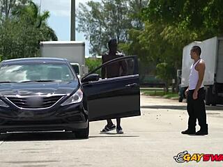 Horny gay cops take black suspect to the locker room for a banging?