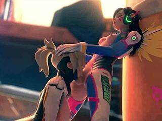 This animated erotic collection gives a profound oral pleasure to Dva in Craving Mercy