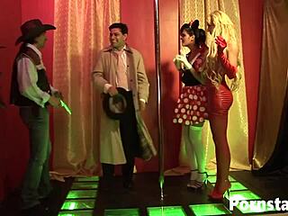 Jasmine Black And Stacey Saran Engage In Hardcore Group Sex With Clothes Ripped, Pussy Fucking, And Facial Cumshot