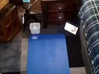 Morning Yoga With Hot Mature Momma Vee's Big Ass