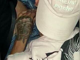 driving through traffic with a companion in the car