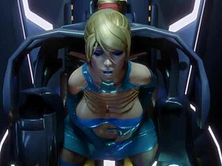 Samus จากซีรีส์ Metroid ในวิดีโอแอนิเมชั่นสุดอีโรติก