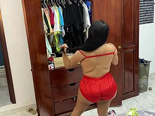 Amateur wife caught spying on her husband and his girlfriend in action