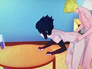 Sasuke's wild anal adventures in Naruto hentai videos