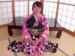 Can You Handle Her Kimono Blowjob at Home? Wow!
