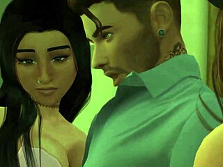 Divja študentska zabava s The Sims 4 porno zvezdami z Wicked Whims mod