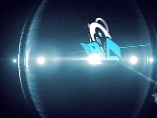 Tiny Tattooed Spinner Misha Rides Giant Meat Pole