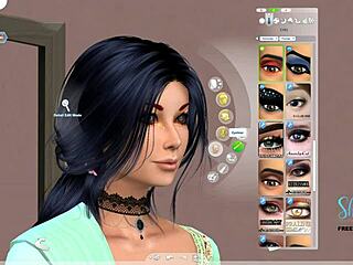 creating an indian teen girl sim in 3d