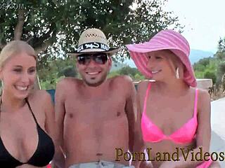 Hot Threesome Fuck With Slut Girls And Strapon