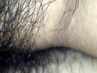 in the rain, a gay guy gets his ass fucked by another in anal sex