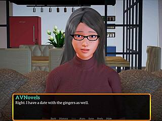 Play a walkthrough of a visual novel with my new stepfamily 604