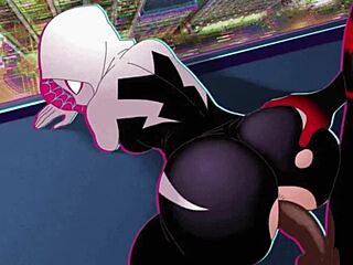 Gwen has a big ass in this anime3d video