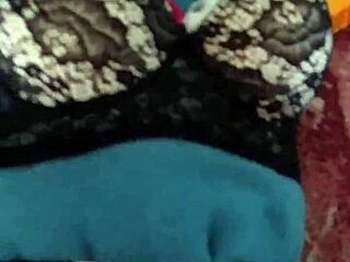 Trying on used lingerie my aunt gave me