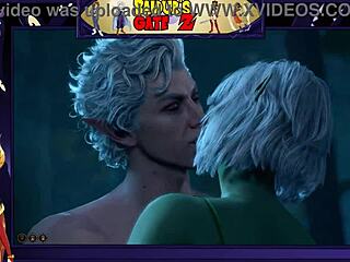 Astorian fucks a female Namekian in hentai sex with big tits.