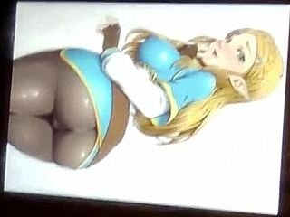 Princesa Zelda v lateksu: anime porno video