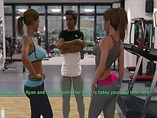 Wife and stepmother share erotic game moments 😊