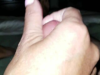 Amateur gives oiled handjob leading to precum