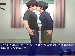 Yaoi game with blowjob action in Boys Love school