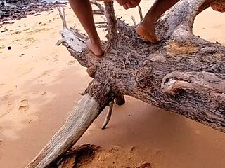 Marquinhas Strandbabes bekommen ihre Ärsche hart durchgefickt