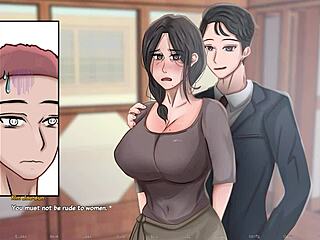 Alpha male plays with hairy milf housemaid's big ass