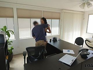 Douce Abby fucks stranger for cash in Loan4k casting