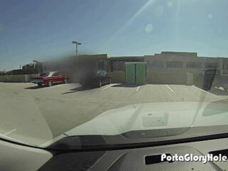 i'm a latina gloryhole slut swallowing strangers' cum outdoors