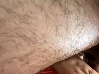 I'm gaggin on that hairy cock from the rear view