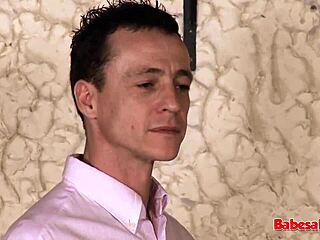 Oh wow, hot brunette babe getting fucked hard on the desk!