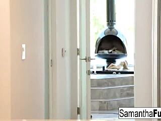 samantha saint's huge tits get anal fun