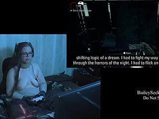 Watch naked brunette play Alan Wake part 10