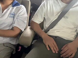 perverted couple gets excited fucking in car with people watching