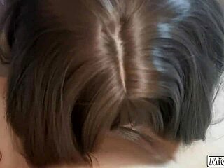 Thai Student Sucks Big Cock, Rides It, Gets Cum In Skirt!