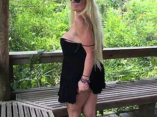 Pussy Play In Park With Kelley Cabbana