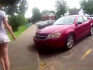 public sex with creampie at the park