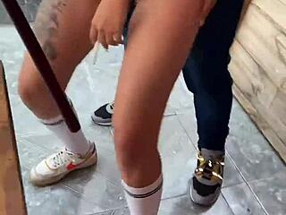 Argentinian teen 18+ gets naked on the street and in friends' house