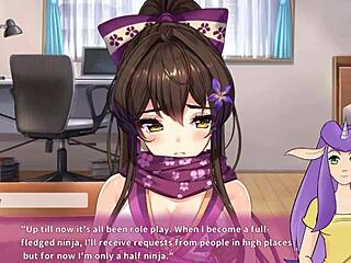 Ninja-Maid in Aktion in Ninnin Days: Sexy Masters geheime Wünsche