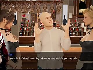 hey, check kate 8 in that upskirt maid outfit outside!